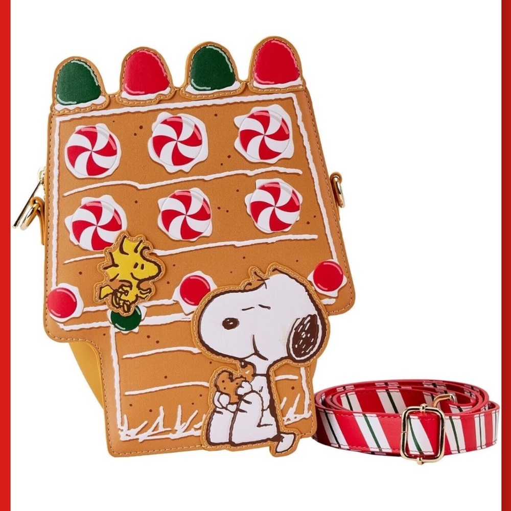 Snoopy Gingerbread House Loungefly Crossbody